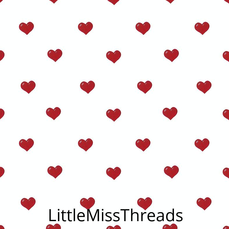 PRE ORDER - Rockabilly Hearts - Fabric - Fabric from [store] by Little Miss Threads - 