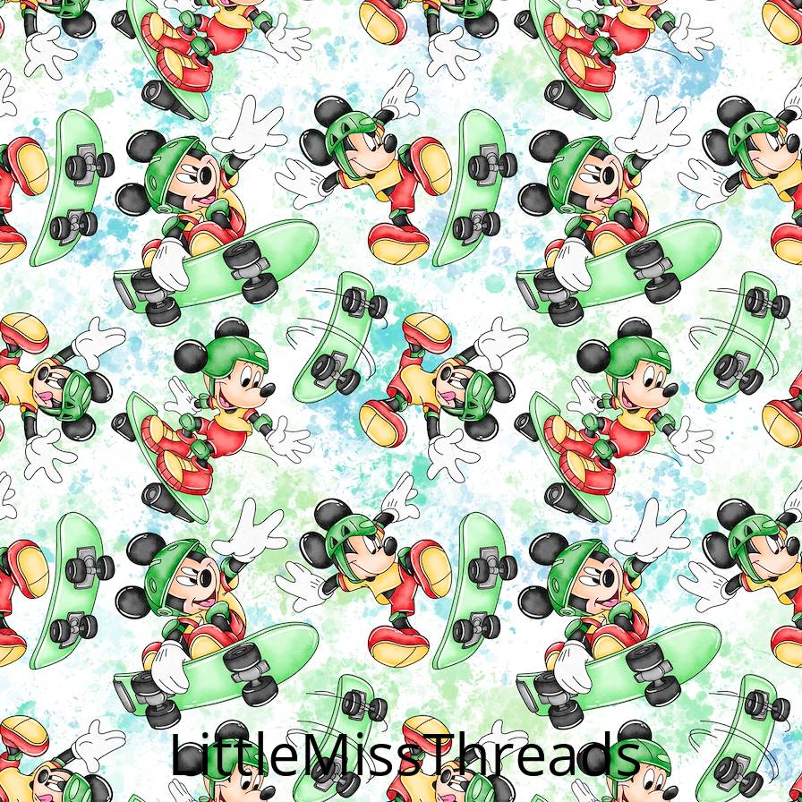 PRE ORDER - Mickey Skateboard - Fabric - Fabric from [store] by Little Miss Threads - 