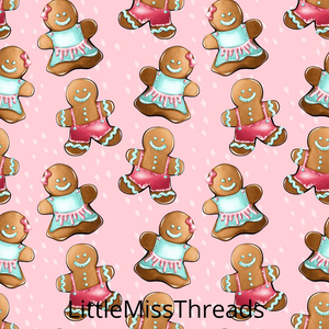 PRE ORDER - Gingerbread Pink - Fabric - Fabric from [store] by Little Miss Threads - 
