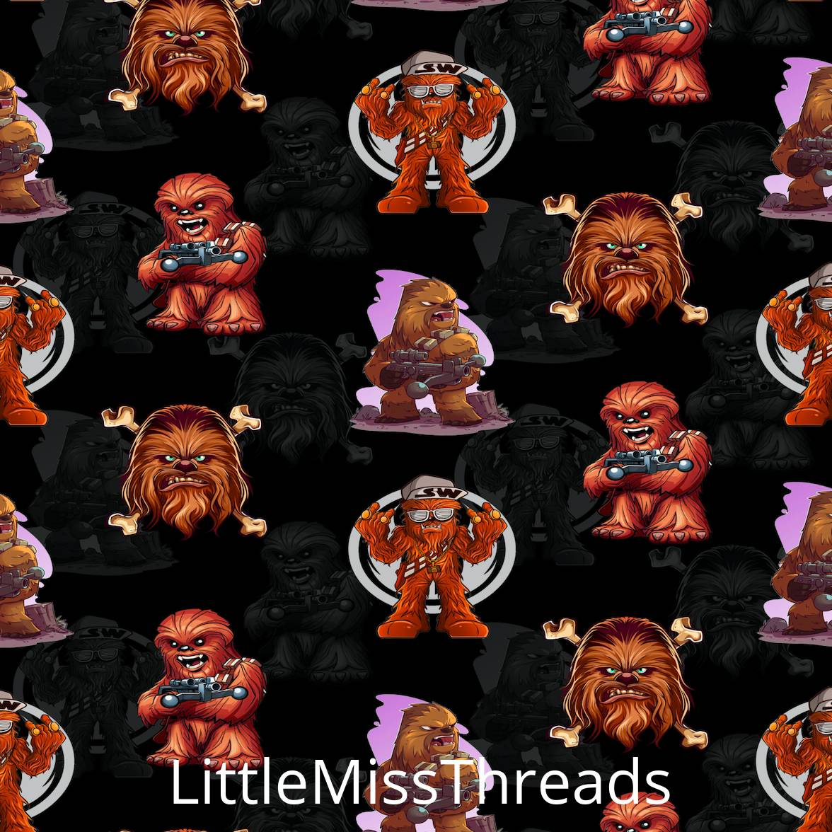 PRE ORDER - Chewbacca - Fabric - Fabric from [store] by Little Miss Threads - 