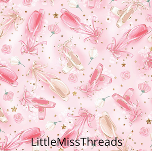 PRE ORDER - Ballerina Shoes - Fabric - Fabric from [store] by Little Miss Threads - 