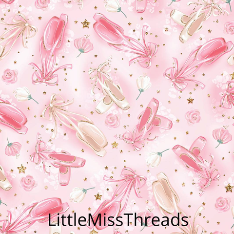 PRE ORDER - Ballerina Shoes - Fabric - Fabric from [store] by Little Miss Threads - 