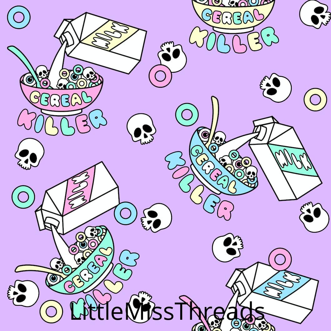 PRE ORDER - Halloween Cereal Killer - Fabric - Fabric from [store] by Little Miss Threads - 