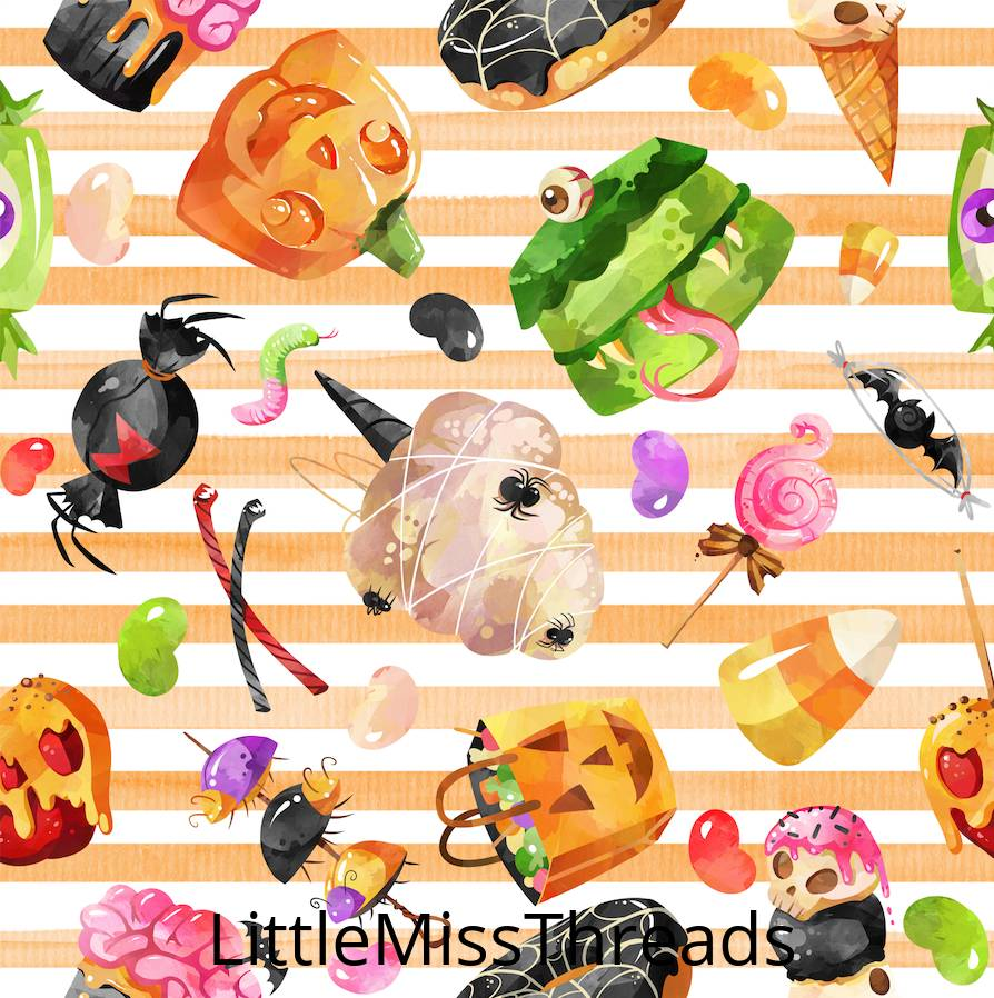 PRE ORDER - Halloween Treats - Fabric - Fabric from [store] by Little Miss Threads - 