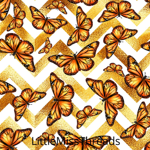 PRE ORDER - Day of Dead Butterflies - Fabric - Fabric from [store] by Little Miss Threads - 