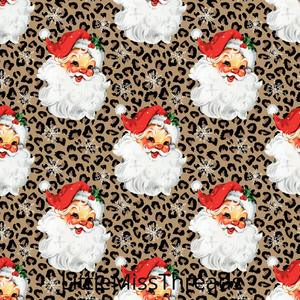 PRE ORDER - Christmas Cheeky Santa Animal Print - Fabric - Fabric from [store] by Little Miss Threads - 