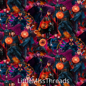 IN STOCK - Dr. Strange - WOVEN COTTON - Fabric from [store] by Little Miss Threads - 