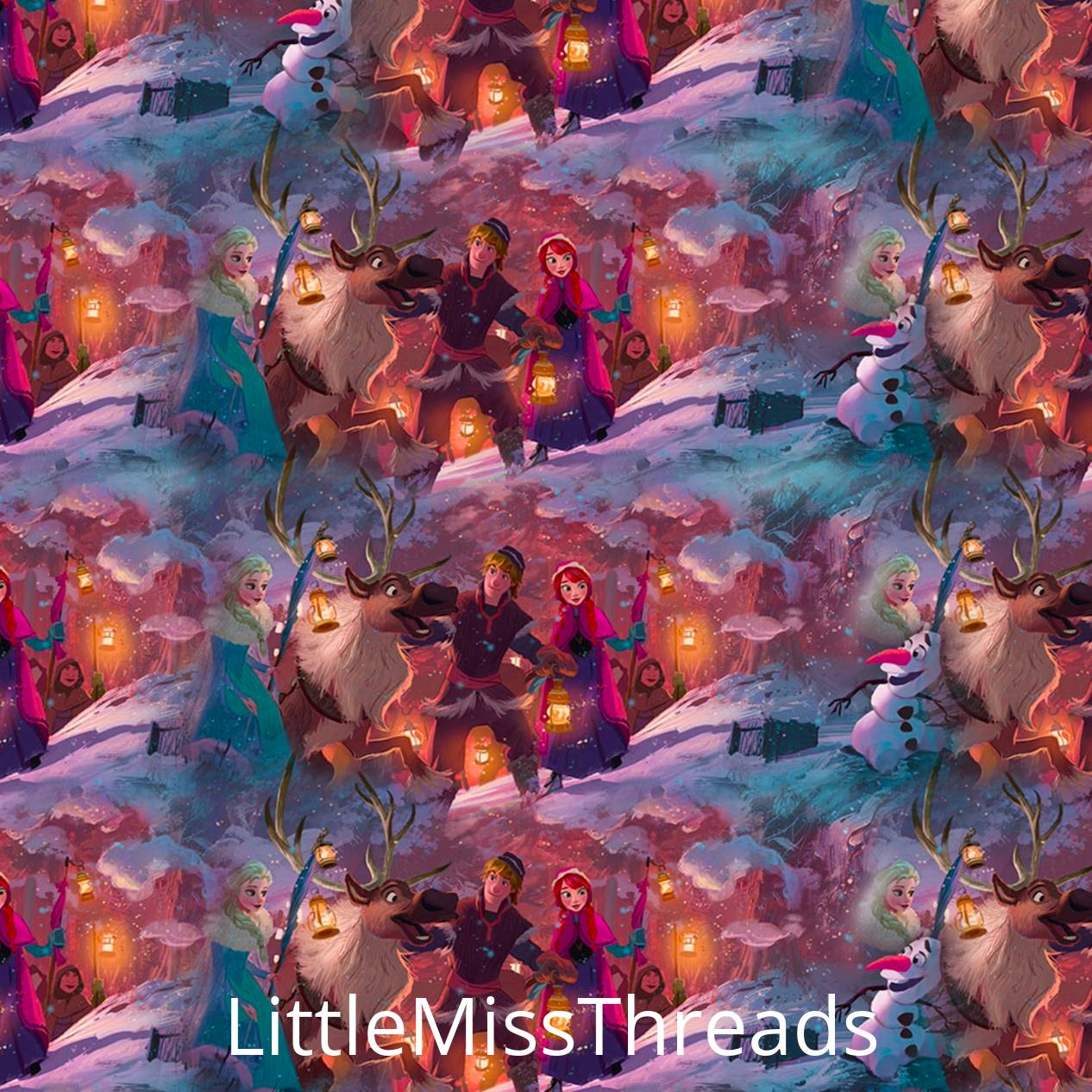 PRE ORDER - Storybook Frozen - Fabric - Fabric from [store] by Little Miss Threads - 