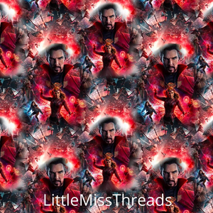 PRE ORDER - Dr. Strange Red - Fabric - Fabric from [store] by Little Miss Threads - 