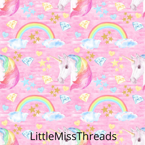 PRE ORDER Pink Unicorn Dreams - MM Fabric Print - Fabric from [store] by Mini Mooches - 