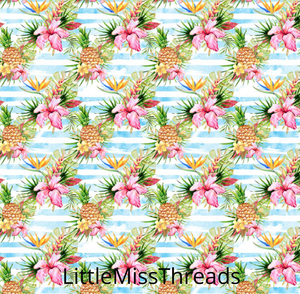 PRE ORDER Tropical Pineapples - MM Fabric Print - Fabric from [store] by Mini Mooches - 