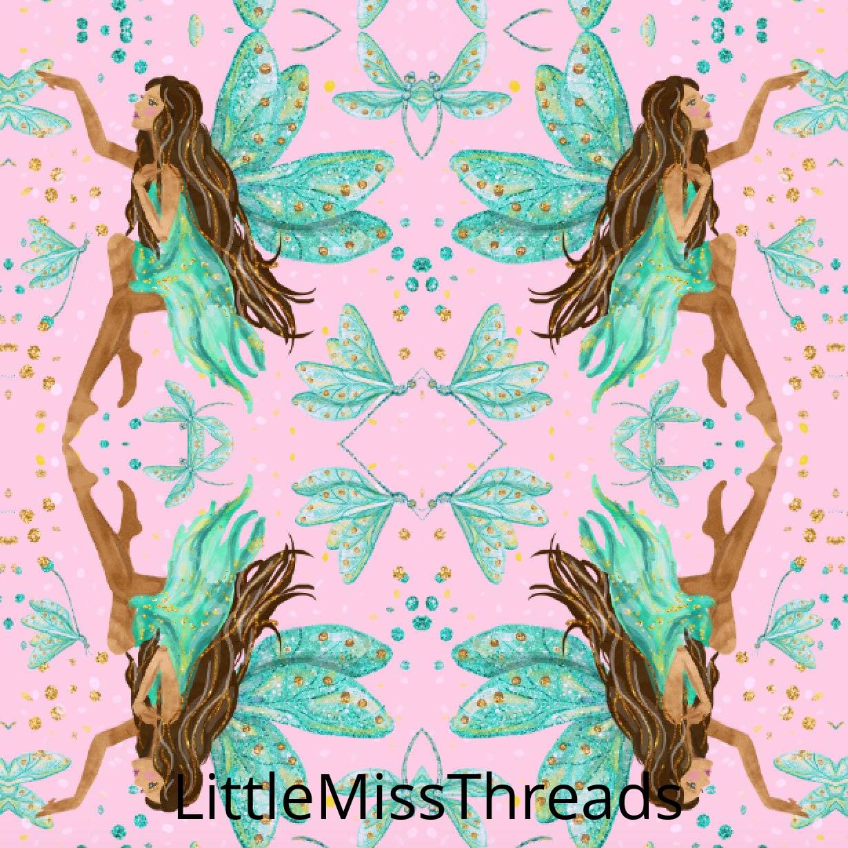 PRE ORDER Green Fairies - MM Fabric Print - Fabric from [store] by Mini Mooches - 