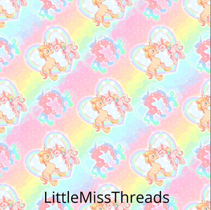 PRE ORDER - Rainbow Unicorns - Fabric - Fabric from [store] by Mini Mooches - 