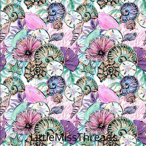 PRE ORDER She sells Seashells - Fabric from [store] by Mini Mooches - 
