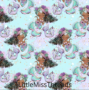 PRE ORDER Little Mermaids & Fishies - MM Fabric Print - Fabric from [store] by Mini Mooches - 
