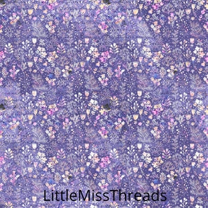 PRE ORDER Winter Floral Purple Small - Fabric - Fabric from [store] by Mini Mooches - 