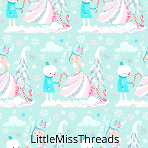 PRE ORDER Winter Wonderland Princess Blue - Fabric - Fabric from [store] by Mini Mooches - 