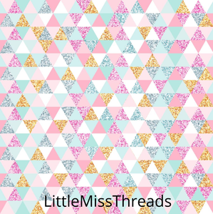 PRE ORDER Magical Christmas Triangles - Fabric - Fabric from [store] by Mini Mooches - 