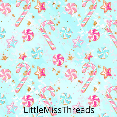 PRE ORDER Tropical Christmas Candy - Fabric from [store] by Mini Mooches - 