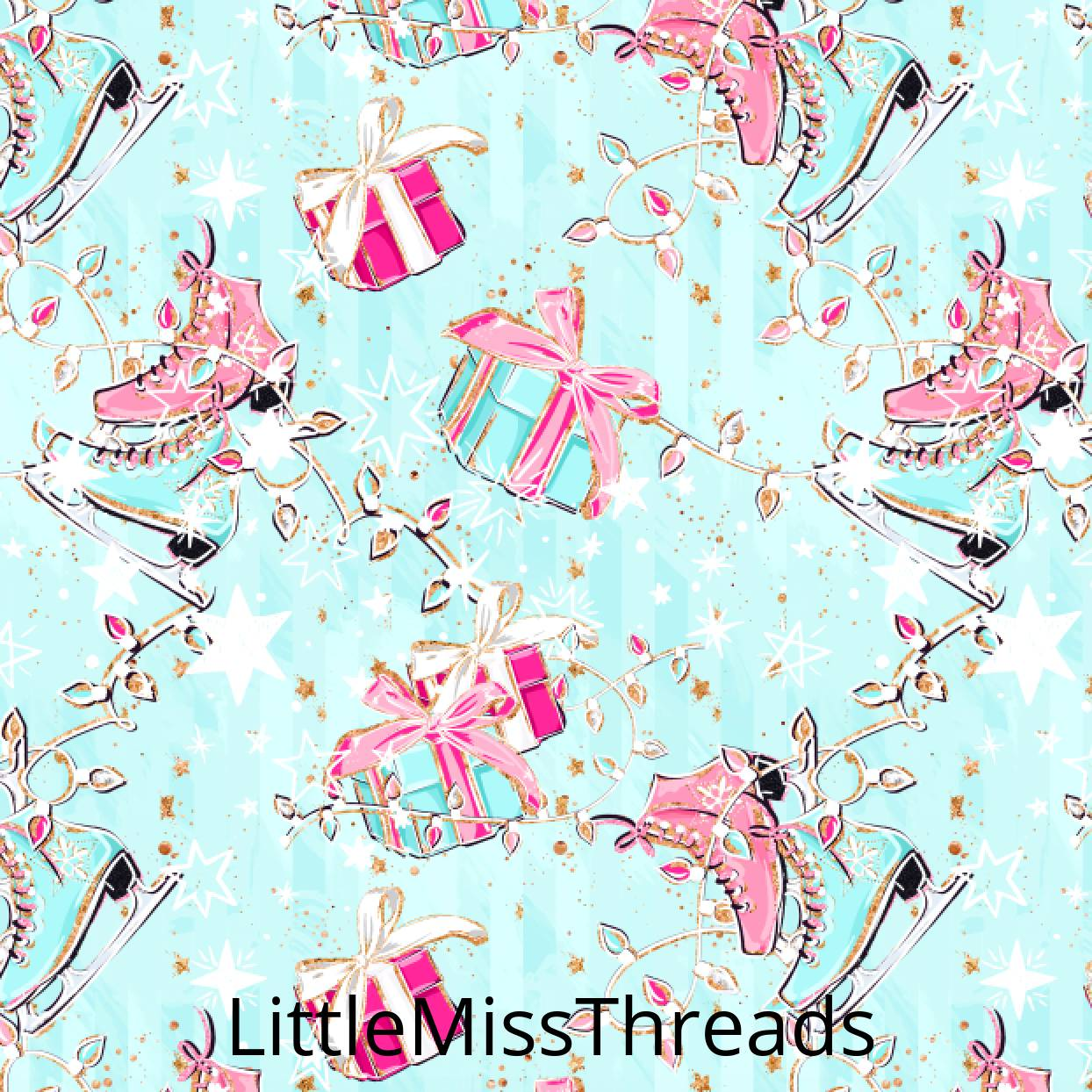 PRE ORDER Tropical Christmas Main Blue - Fabric from [store] by Mini Mooches - 