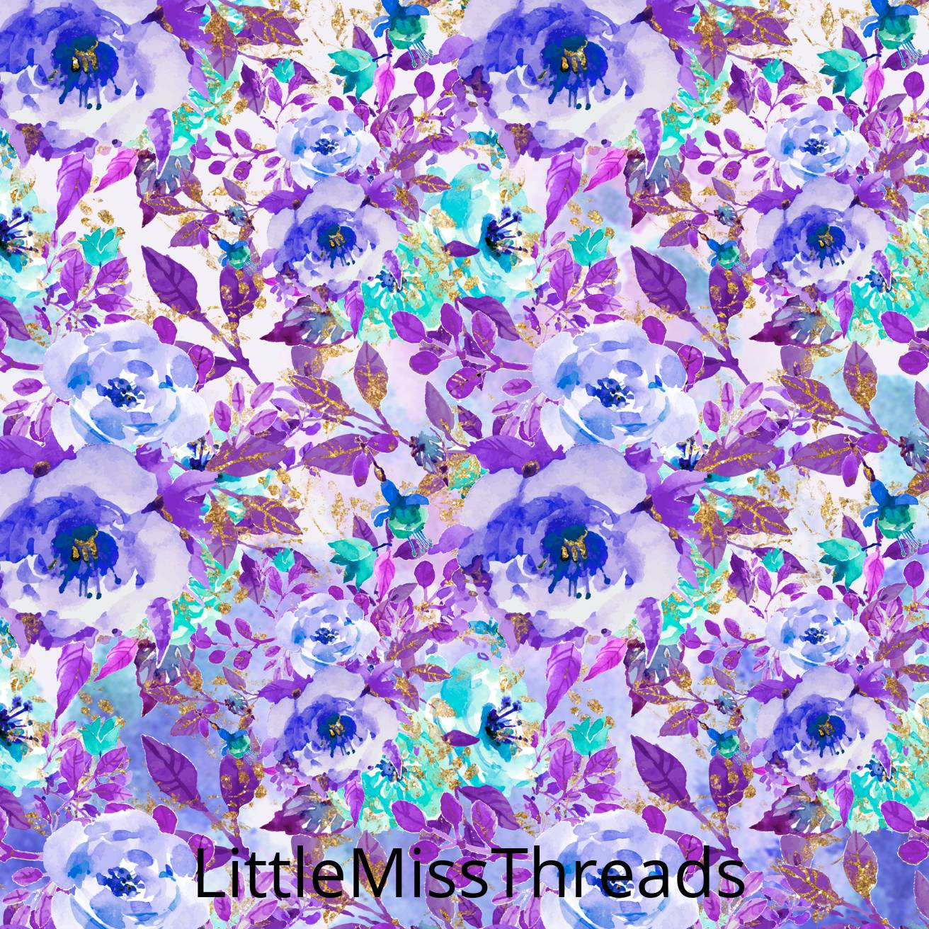 PRE ORDER Wisteria Lane Purple Floral Fabric - Fabric from [store] by Mini Mooches - 