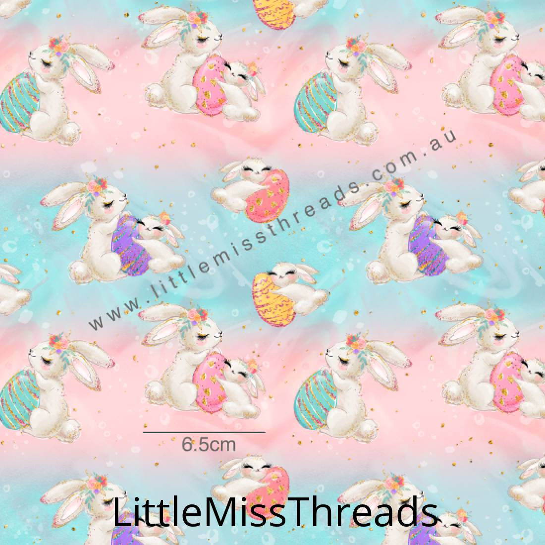 PRE ORDER Easter Wonderland Bunnies Fabric - Fabric from [store] by Mini Mooches - 