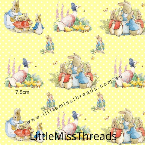 PRE ORDER - Peter Rabbit in Yellow - Fabric - Fabric from [store] by Mini Mooches - 
