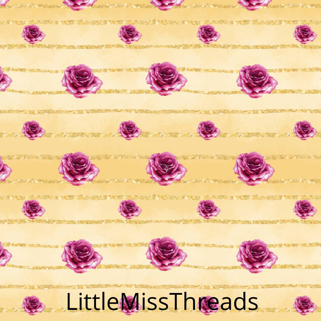 PRE ORDER - Beauty & Beast Gold Roses - Fabric - Fabric from [store] by Mini Mooches - 