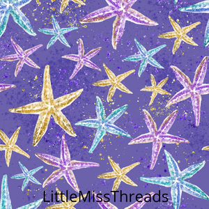 PRE ORDER Mermaid World Starfish Fabric - Fabric from [store] by Mini Mooches - 