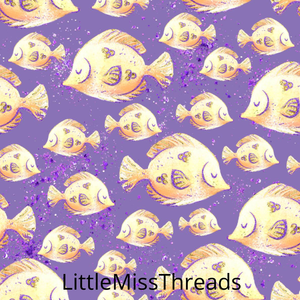 PRE ORDER Mermaid World Goldfish Fabric - Fabric from [store] by Mini Mooches - 