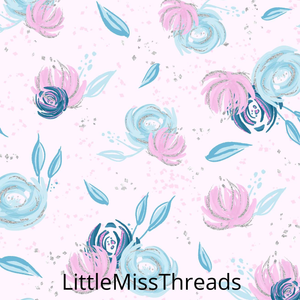 PRE ORDER - Frozen Flowers - Fabric - Fabric from [store] by Mini Mooches - 