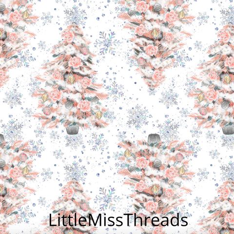 PRE ORDER - Nutcracker Christmas Trees White - Fabric - Fabric from [store] by Mini Mooches - 