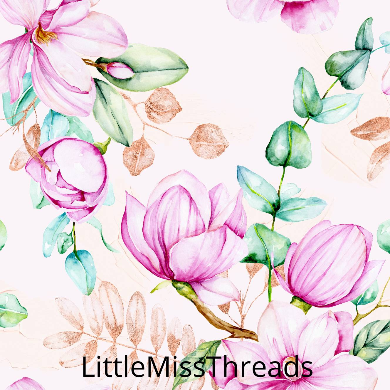 PRE ORDER - Magnolia Pink - Fabric - Fabric from [store] by Little Miss Threads - 