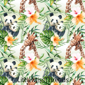 PRE ORDER - Panda White - Fabric - Fabric from [store] by Little Miss Threads - 