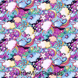 PRE ORDER - Enchanted Land Light Clouds - Fabric - Fabric from [store] by Little Miss Threads - 
