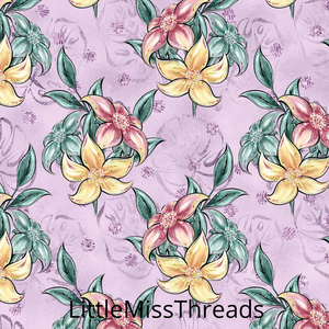 PRE ORDER - Phantasia Purple Flowers - Fabric - Fabric from [store] by Little Miss Threads - 