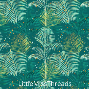 PRE ORDER - Lush Tropics Leaves Green - Fabric - Fabric from [store] by Little Miss Threads - 
