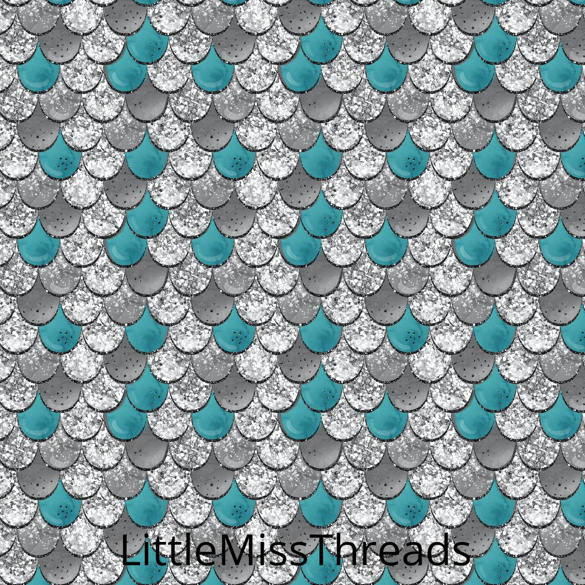 PRE ORDER - Dragon Scales Blue - Fabric - Fabric from [store] by Little Miss Threads - 