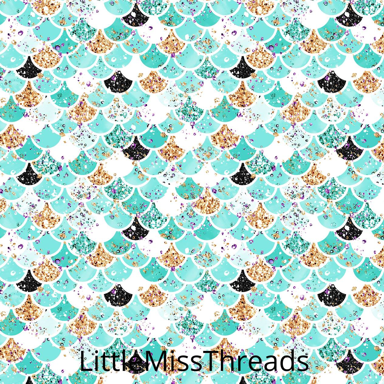 PRE ORDER - Audrey Scales Blue - Fabric - Fabric from [store] by Little Miss Threads - 