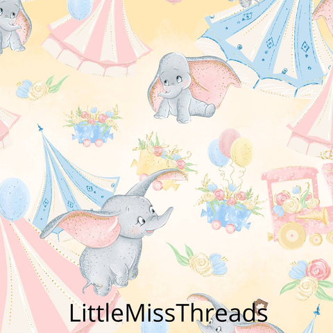 PRE ORDER - Baby Dumbo Yellow - Fabric - Fabric from [store] by Little Miss Threads - 