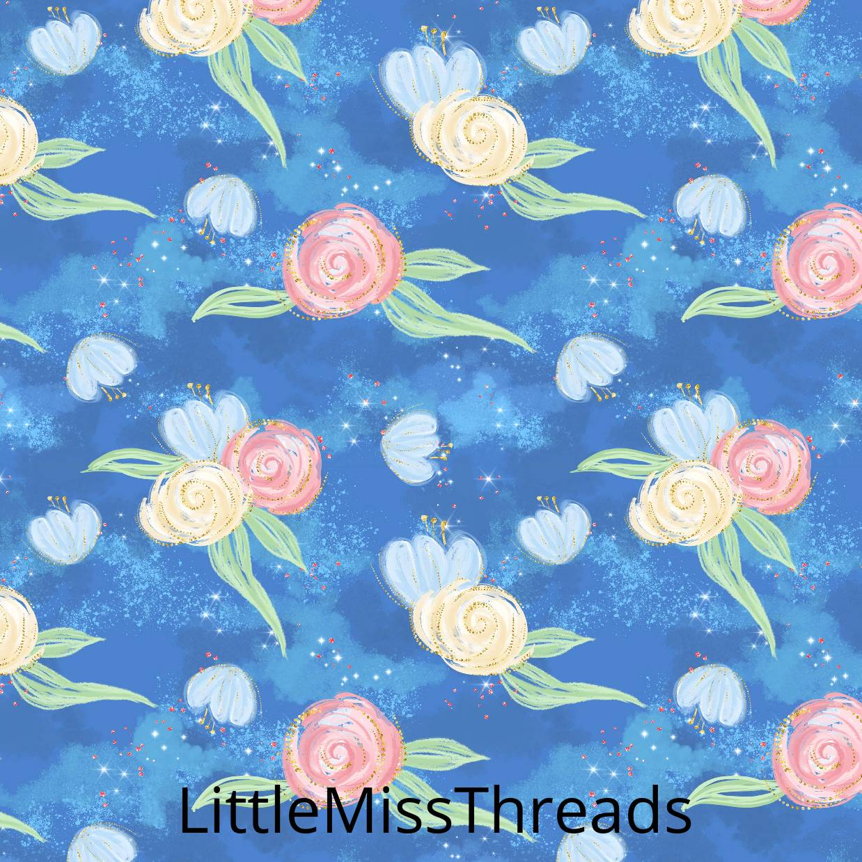 PRE ORDER - Baby Dumbo Floral - Fabric - Fabric from [store] by Little Miss Threads - 