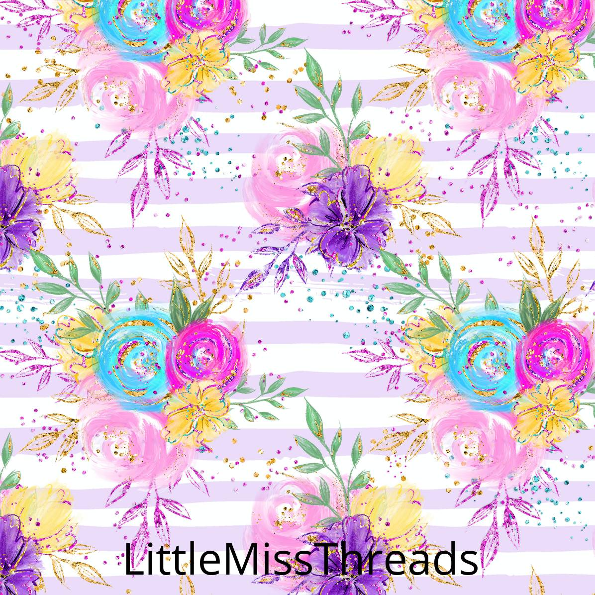 PRE ORDER - Land of Magic Floral - Fabric - Fabric from [store] by Little Miss Threads - 