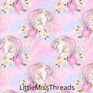 PRE ORDER - Carnival Unicorns Pink - Fabric - Fabric from [store] by Little Miss Threads - 
