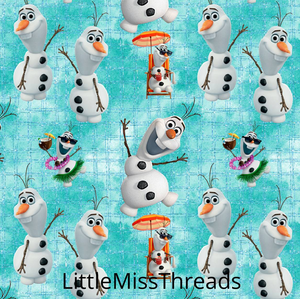 PRE ORDER - Frozen 2 Olaf - Fabric - Fabric from [store] by Little Miss Threads - 