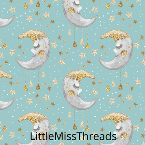 PRE ORDER - Whimsical Dreams Blue Moon - Fabric - Fabric from [store] by Little Miss Threads - 