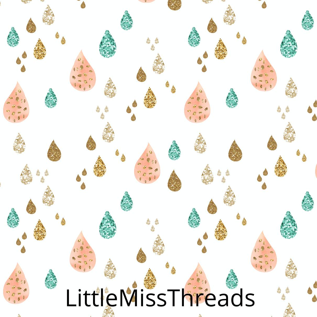 PRE ORDER - Whimsical Dreams Raindrops - Fabric - Fabric from [store] by Little Miss Threads - 