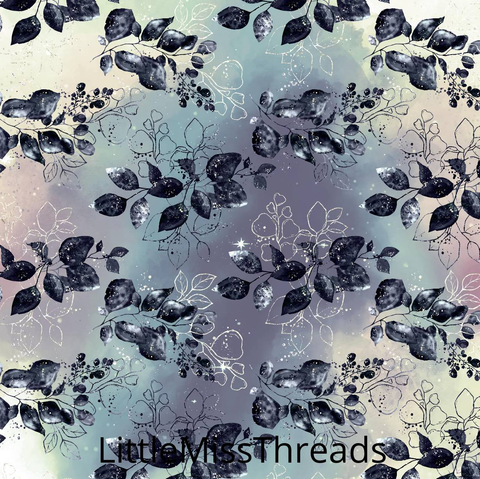 PRE ORDER - Maleficent Light Floral - Fabric - Fabric from [store] by Little Miss Threads - 