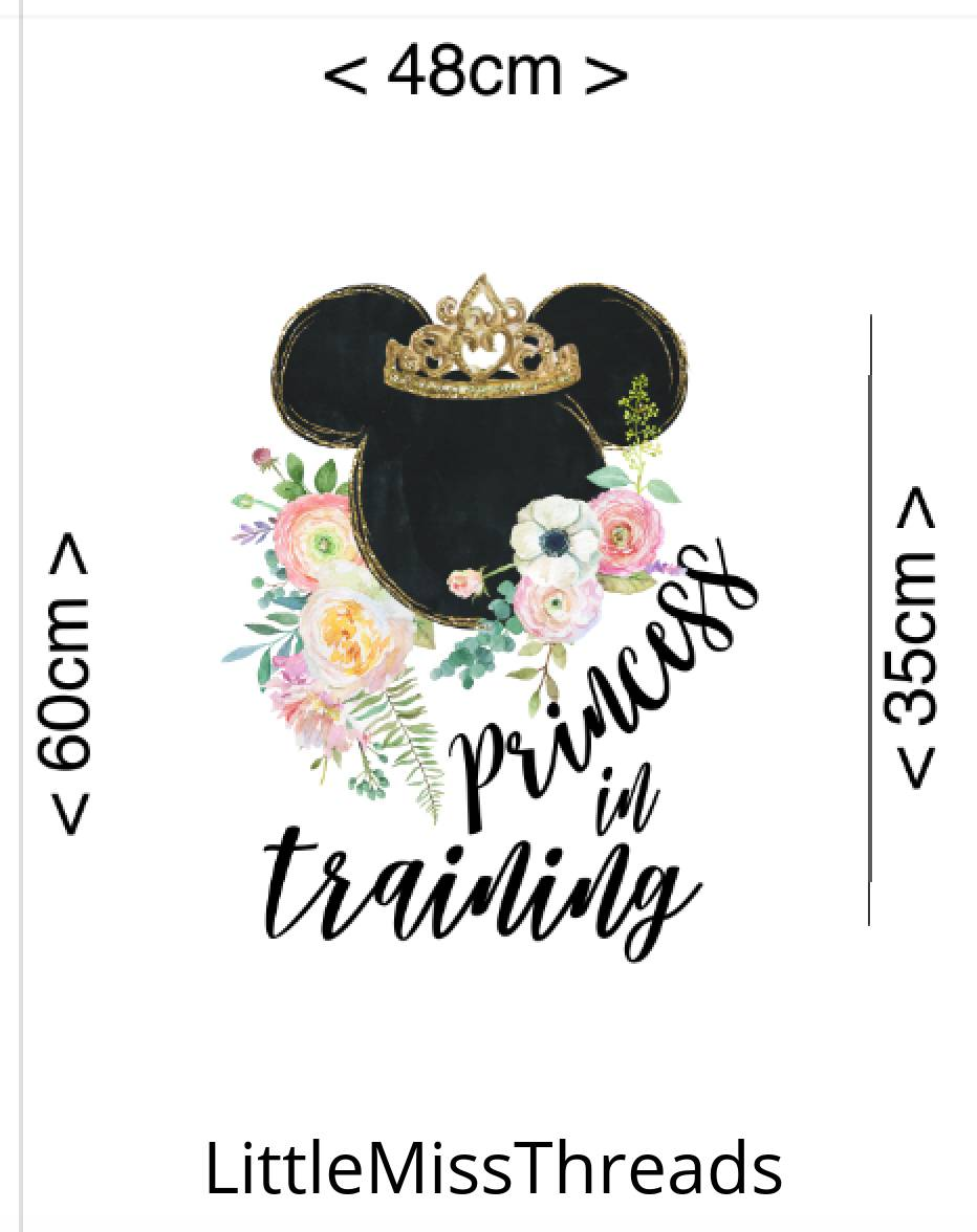 IN STOCK - Princess in Training Panel - WOVEN COTTON - Fabric from [store] by Little Miss Threads - 