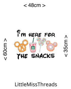 PRE ORDER - Snacks Panel - Fabric - Fabric from [store] by Little Miss Threads - 