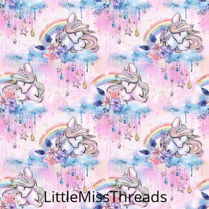 PRE ORDER - Unicorn Dreams Cloud Pink - Fabric - Fabric from [store] by Little Miss Threads - 